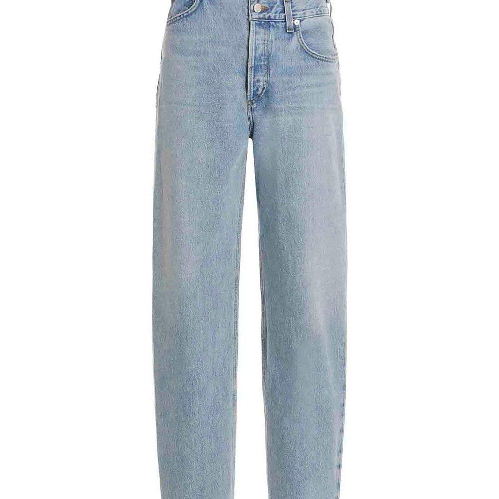 Agolde Light Blue High-Rise Cut-Out Women's Jeans